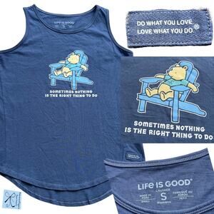 Life is Good Winnie Adirondack Tank Tee Sz S